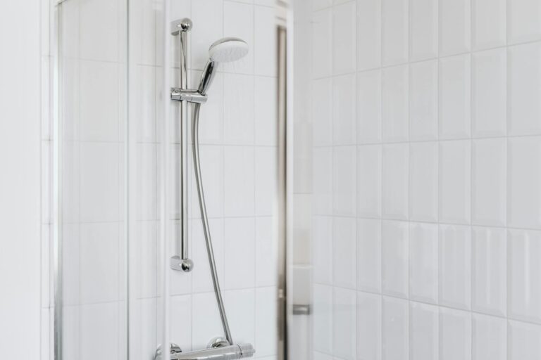Duschschlauch kürzen – moderne Dusche mit Chrom-Armatur