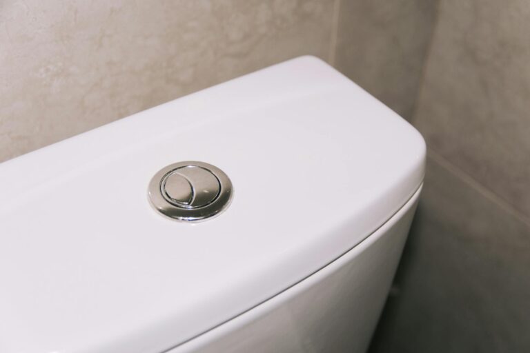 Geberit Spülkasten öffnen – moderne Toilette mit Drückerplatte